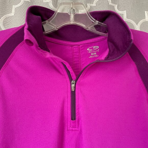 Champion 1/4 Zip Athletic Shirt, Size M - Picture 3 of 4